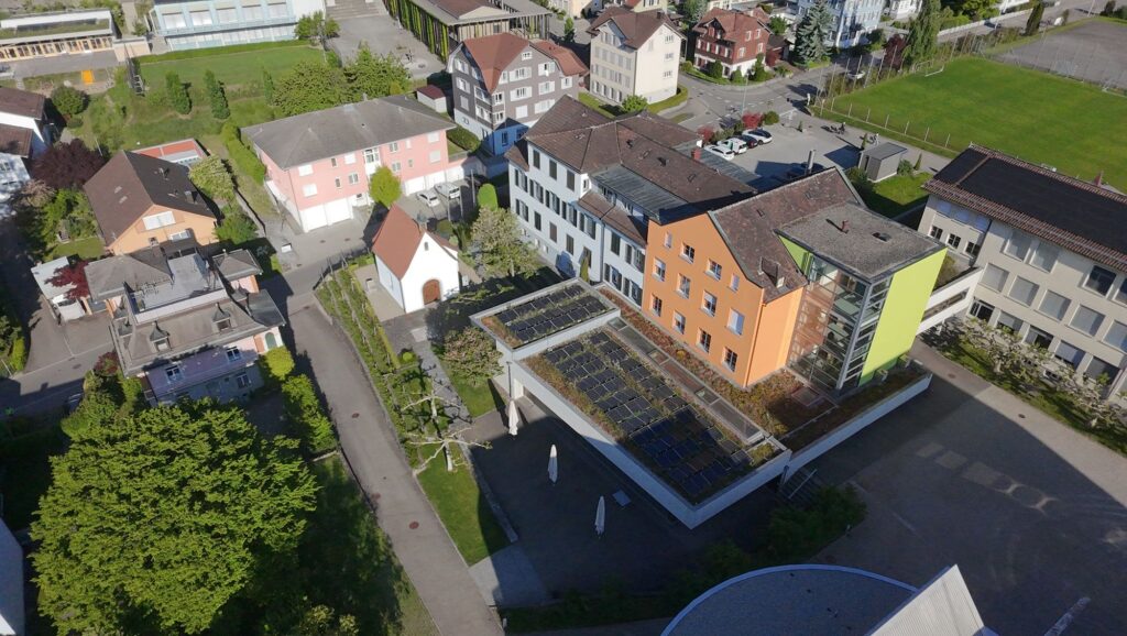 Pallottiner Friedberg in Gossau aus der Luft