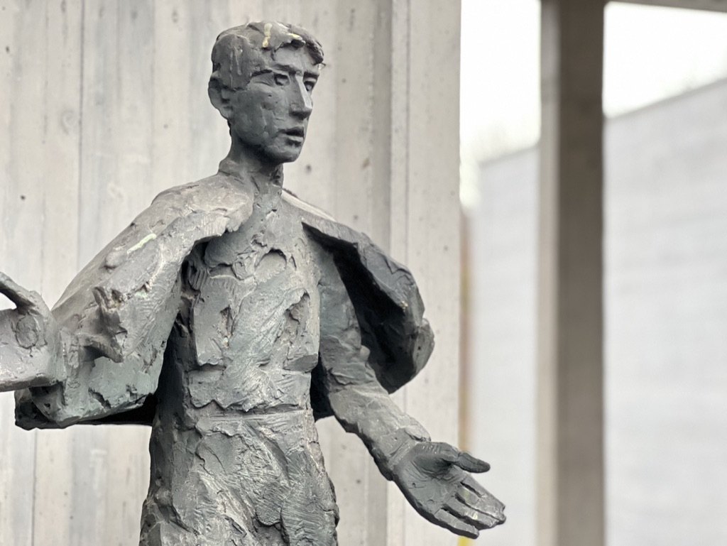 Kopf und Hände der Pallotti-Statue